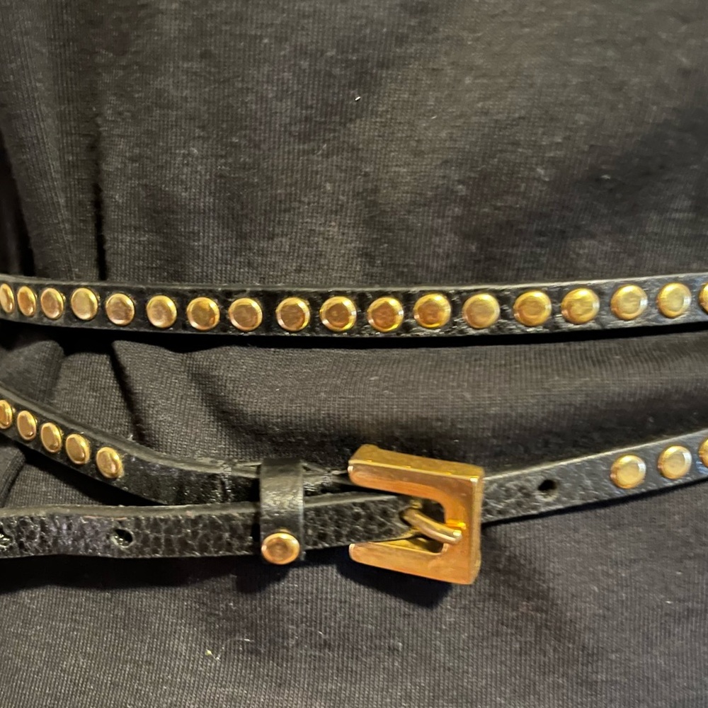 Leather Double Wrap Belt - Picture 2 of 7